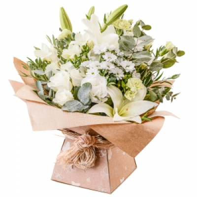 Evelyn - A fabulous collection of white and cream flowers make this the perfect gift.
