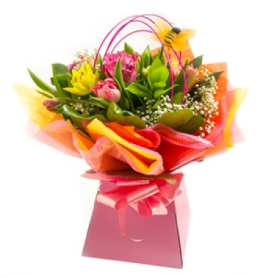 Colour Pop - Vibrant colours make this beautiful Hand Tied stand out from the crowd.
