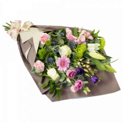 Natures Choice - This very special collection of the finest flowers is wrapped in paper and tied using natural materials.
