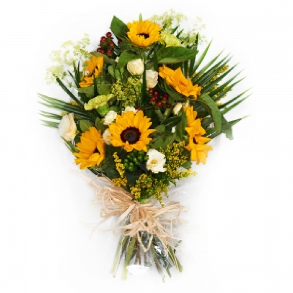 Funeral Flowers in Cellophane