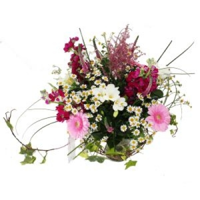 Spain Country Garden - Order this stunning stylish bouquet  in pinks purples and white.       
