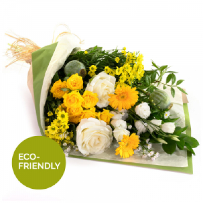 Lemon & Lime - A beautiful collection of flowers simply wrapped and ready to arrange.
